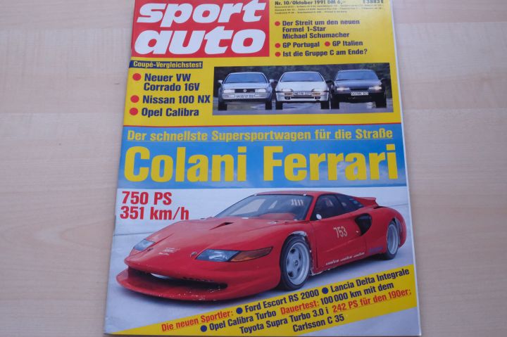 Deckblatt Sport Auto (10/1991)
